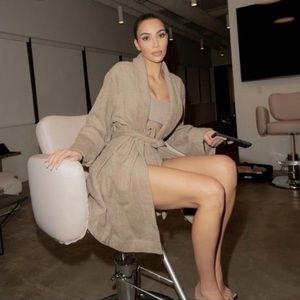 SKIMS Desert Terry Cotton Blend Robe Size 4X NWT Kim Kardashian New
